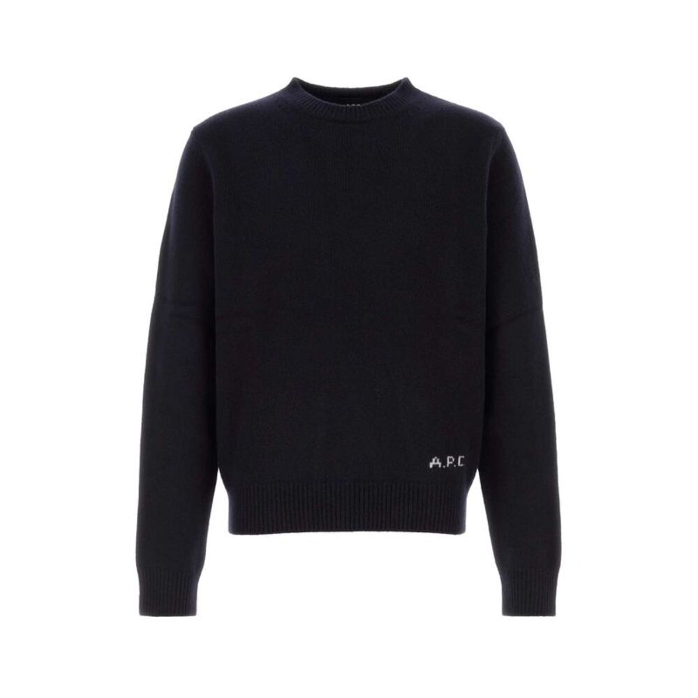 A.P.C. Men Midnight Blue Wool Edmond Sweater
